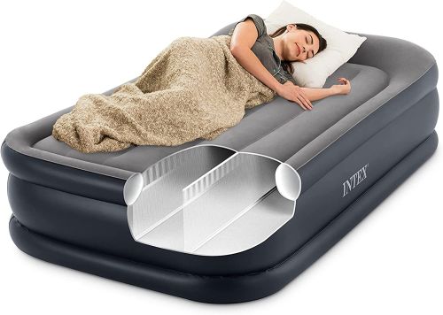 Intex Twin Deluxe Pillow Rest Raised Airbed