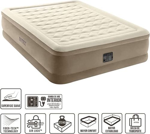 Queen Ultra Plush Airbed With Fiber-Tech Bip