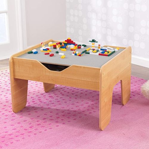 Kidkraft 2-In-1 Activity Table With Board - Gray & Natural