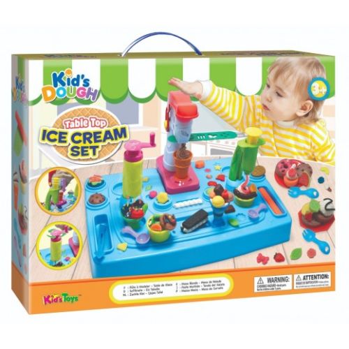 KidS Dough Table On Top Ice Cream Set 4 X 56G-2Oz Dough Pot