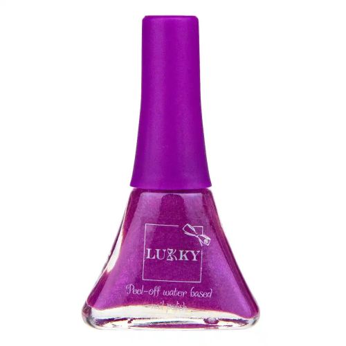 Lukky Peel-Off Nail Polish X 0.19 Fl.Oz. 006 Pearly Purple