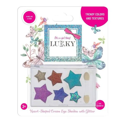 LUKKY - EYESHADOW CREAM WITH GLITTER PALETTE 6 COLORS STAR