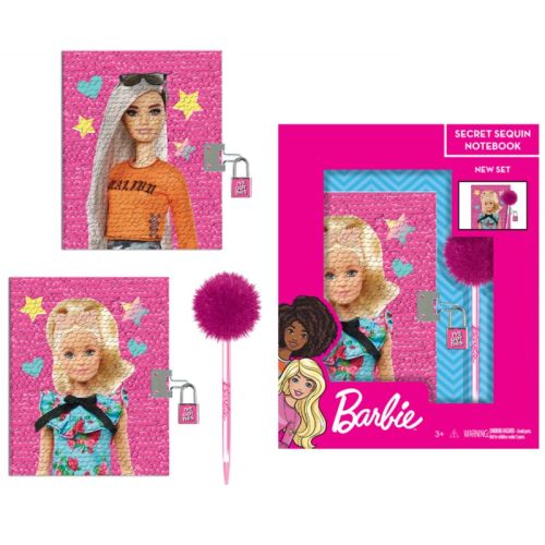 Barbie Secret Sequin Detail Notebook 