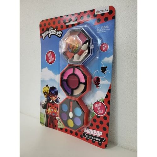 Miraculous 3 Decks Small Round Cosmetic Case