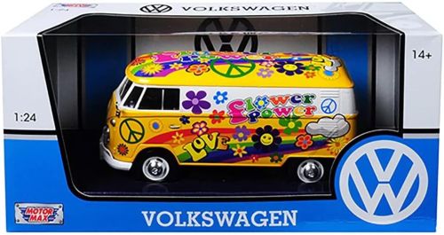 Motormax 1:24 Volkswagen Delivery Van - Flower Power