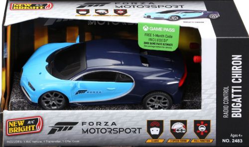 New Bright 1:24 Forza Bugatti & Mustang