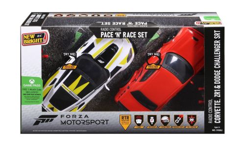 New Bright (1:16) Forza Motorsport Corvette & Challenger