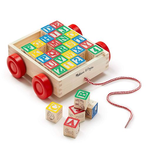 MELISSA & DOUG - CLASSIC ABC BLOCK CART