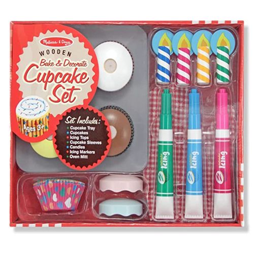 MELISSA & DOUG - WOODEN CUPCAKE SET