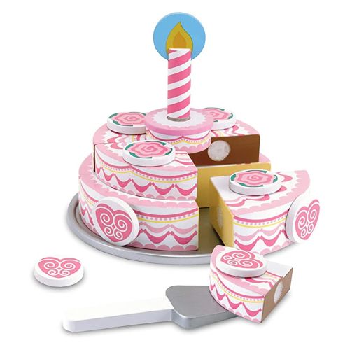 MELISSA & DOUG - WOODEN TRIPLE LAYER PARTY CAKE