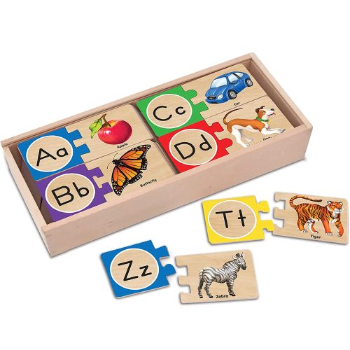 MELISSA & DOUG - WOODEN LETTER PUZZLE, 52 PCS