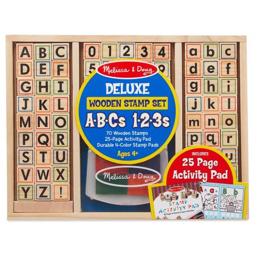 MELISSA & DOUG - DELUXE WOODEN STAMP SET