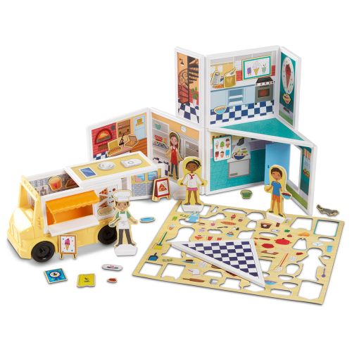 MELISSA & DOUG - PIZZA & ICE CREAM SHOP MAGNETIC PLAYSET