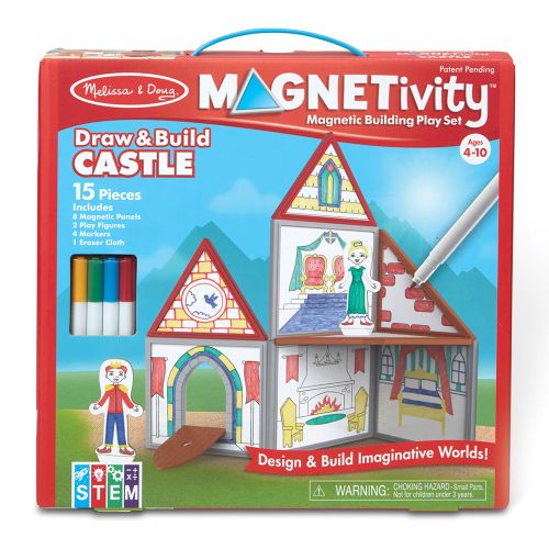 MELISSA & DOUG - MAGENTIVITY BUILDING PLAYSET – DRAW & BUILD CASTLE