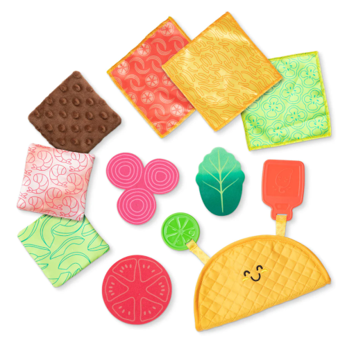 MELISSA & DOUG - SOFT TACO FILL AND SPILL, 12 PIECES