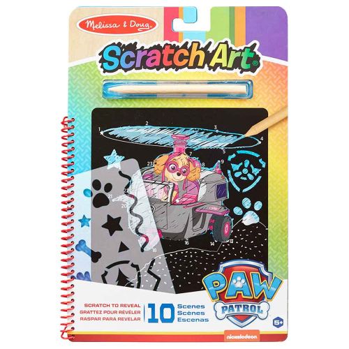 MELISSA & DOUG - PAW PATROL SCRATCH ART PAD, SKYE