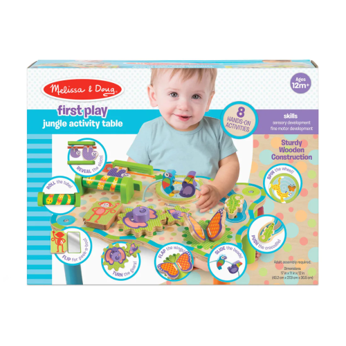 MELISSA & DOUG - FIRST PLAY JUNGLE ACTIVITY TABLE