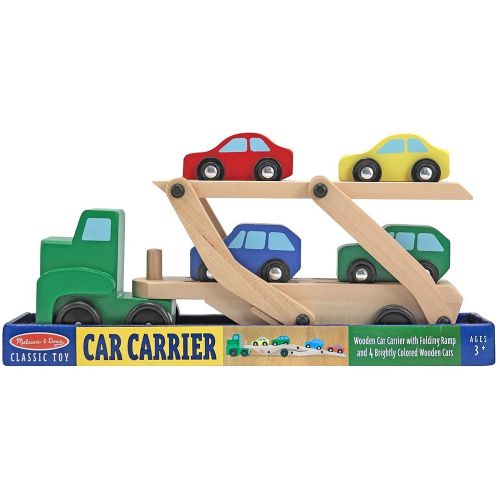 MELISSA & DOUG - WOODEN CAR CARRIER TRUCK