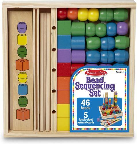 MELISSA & DOUG - WOODEN BEAD SEQUENCING SET