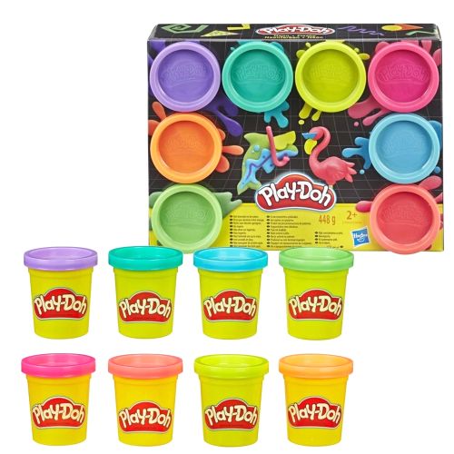 PLAY-DOH - NEON STARTER PACK, 8 PIECES