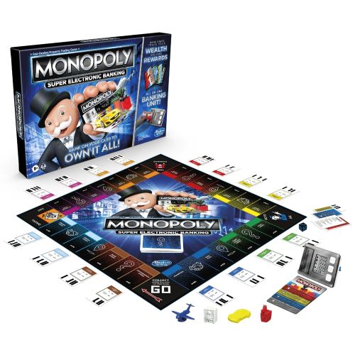 HASBRO - MONOPOLY SUPER ELECTRONIC BANKING BOARD GAME