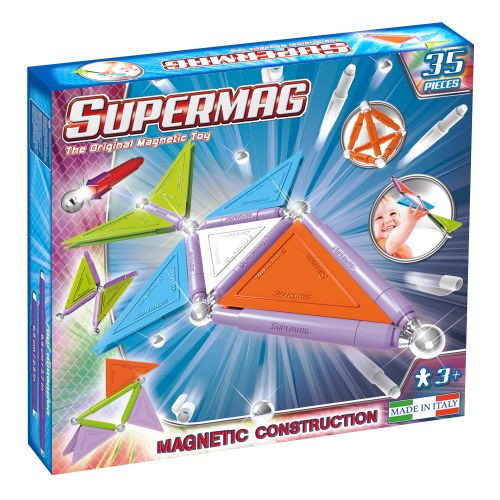 SUPERMAG - TAGS TRENDY MAGNETIC CONSTRUCTIONS SET - 35 PCS