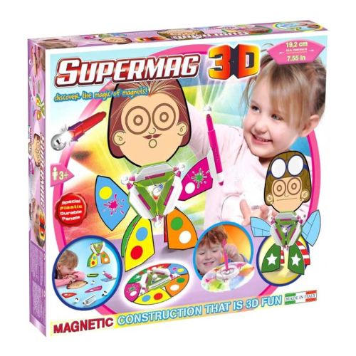 SUPERMAG - 3D TRIANGLE MAGNETIC CONSTRUCTIONS SET, 30 PCS