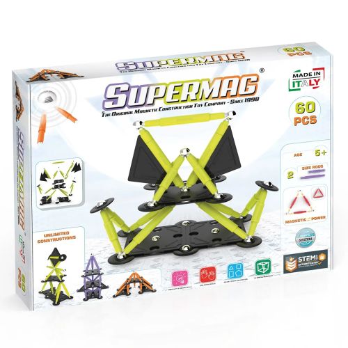 SUPERMAG - PROJECTS TECHNICOLOR MAGNETIC CONSTRUCTIONS SET, 60 PCS