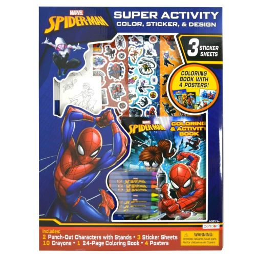 SKOODLE - MARVEL SPIDER-MAN SUPER ACTIVITY COLOR, STICKER & DESIGN SET