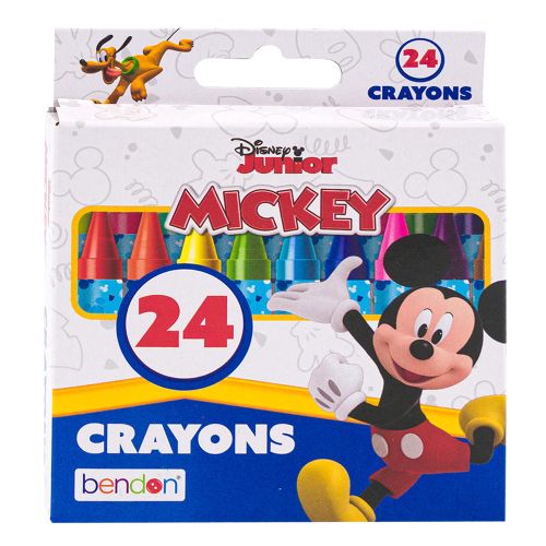 SKOODLE - DISNEY JUNIOUR MICKEY CRAYONS, 24 PIECES