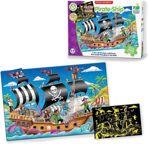 Puzzle Doubles- Glow In The Dark- Pirate Ship