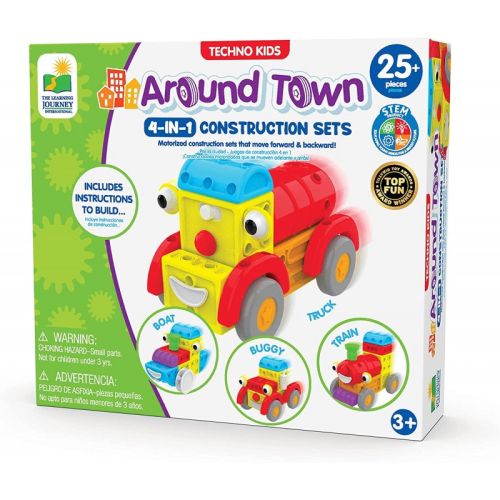 Techno Kids 4 In 1 Construction Sets- Around Town