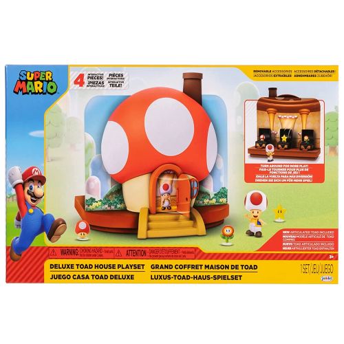 NINTENDO - SUPER MARIO DELUXE TOAD HOUSE PLAYSET