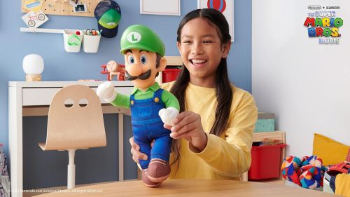 Nintendo Super Mario Movie Plush 15" Luigi