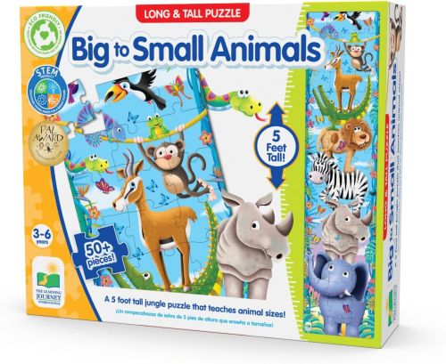 Long & Tall Puzzles- Big To Small Animals