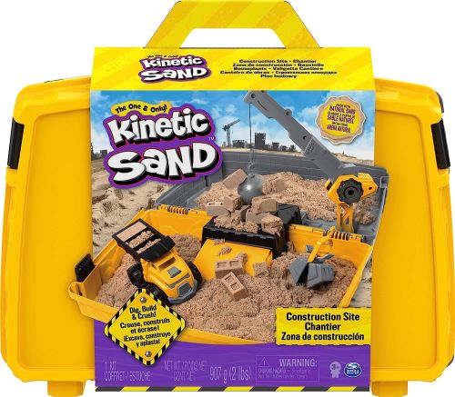 KINETIC SAND CONSTRUCTION FOLDING SANDBOX (2LBS)