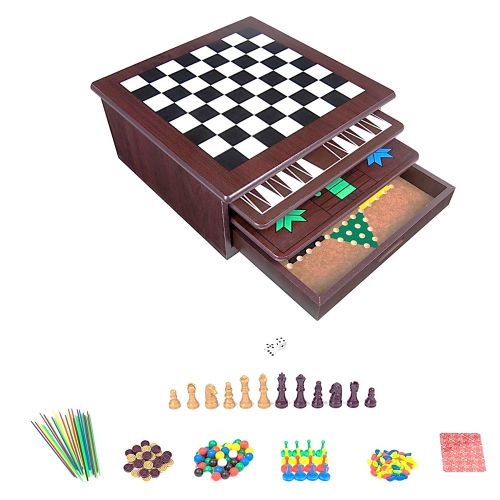 CARDINAL - 12 IN 1 WOOD GAME CENTER