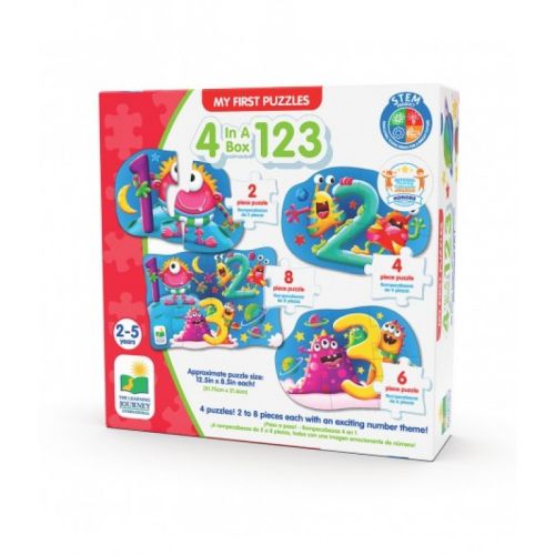 My First Puzzle Sets 4-In-A-Box Puzzles- 123