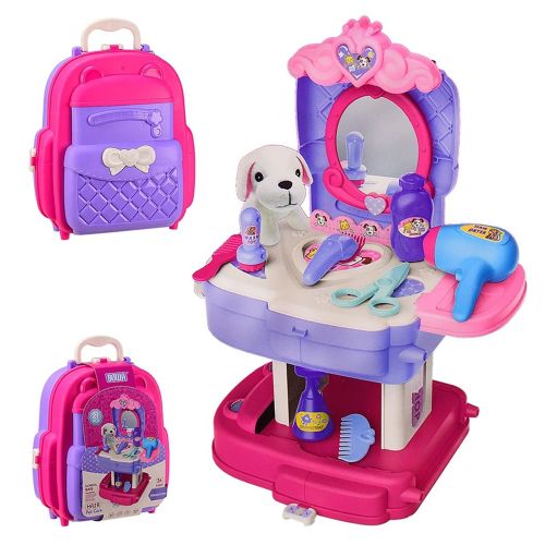 BOWA – SCHOOL BAG HAIR PET CARE PLAYSET, 21 PIECES