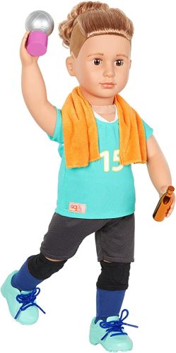 Our Generation Poseable Volleyball Player Boy Doll with Accy Jo