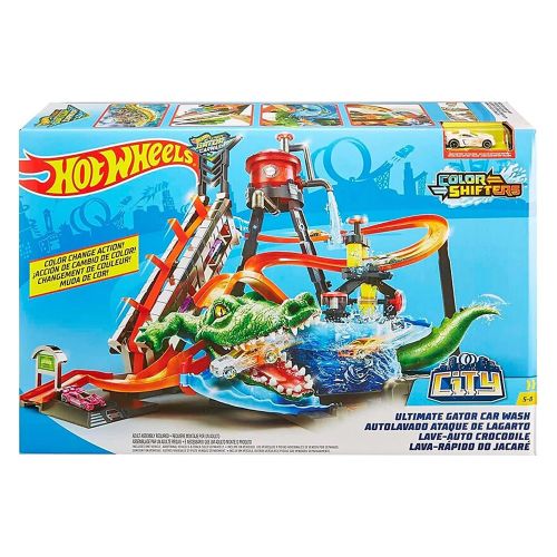 HOT WHEELS - CITY ULTIMATE GATOR CAR WASH PLAYSET