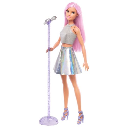 BARBIE POP STAR FASHION DOLL WITH PINK HAIR