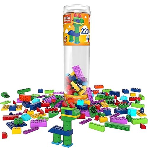 MEGA CONSTRUX - RAINBOW TUBE WONDER BUILDERS BLOKS, 220 PIECES