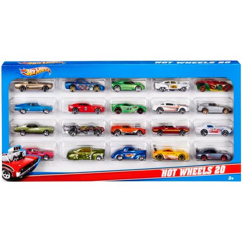 HOT WHEELS - SPORTS & RACE CARS ASSORTED, 20 PACK