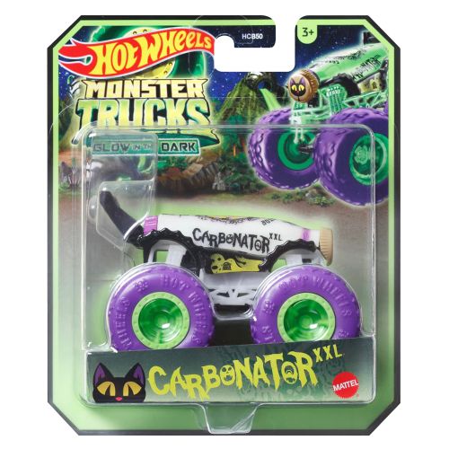 HOT WHEELS - GLOW IN THE DARK MONSTER TRUCKS ASSORTED