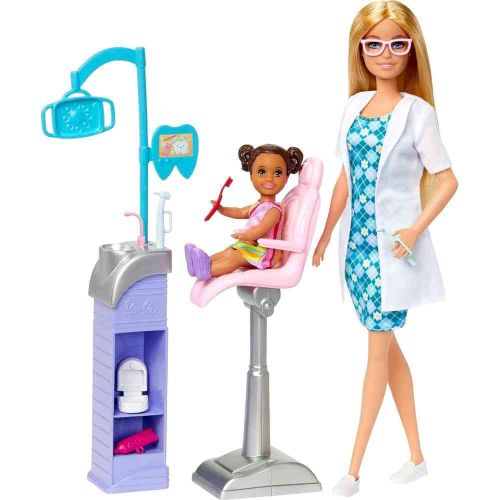 BARBIE CAREERS DENTIST DOLL AND PLAYSET