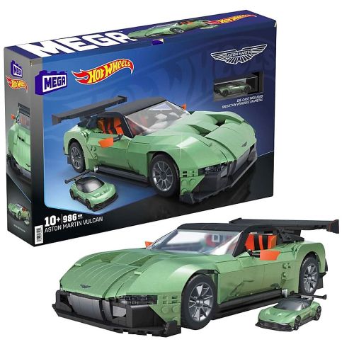 MEGA CONSTRUX -  HOT WHEELS ASTON MARTIN VULCAN, 986 PIECES