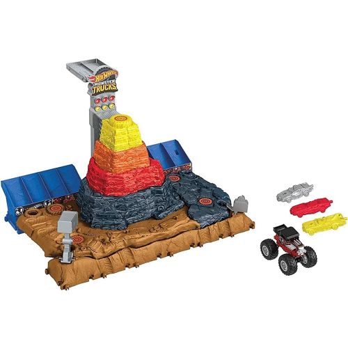 HOT WHEELS - MONSTER TRUCK ARENA SMASHER, ULTIMATE CRUSH YARD