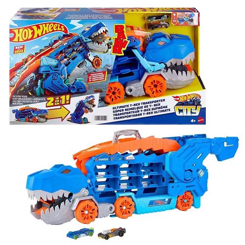 HOT WHEELS - CITY ULTIMATE T-REX TRANSFORMING HAULER