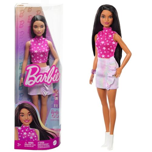 BARBIE FASHIONISTAS DOLL - ROCK PINK AND METALLIC